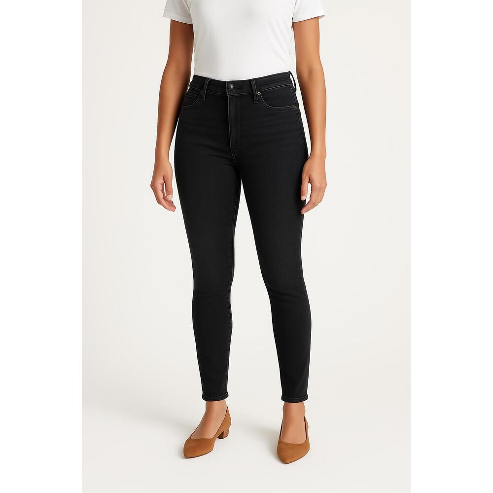 Universal Thread Jeans Womens Sz 4/27R Black Hi Rise Skinny Pocket Casual Sleek